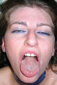 Sabrina Deep covered in cum