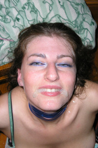 Sabrina Deep plays with cum in her mouth